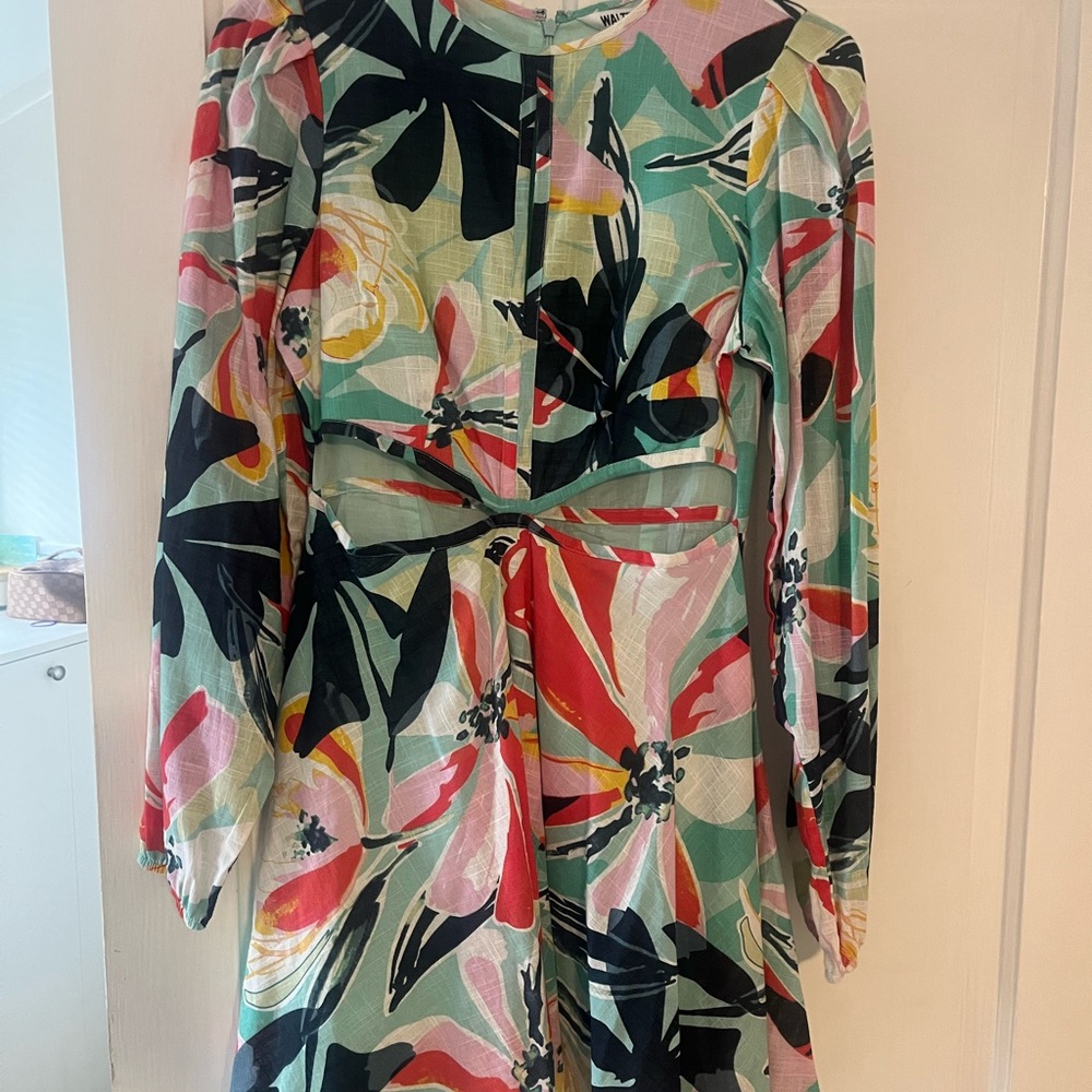 Walter Baker Multicolor Abstract Dress